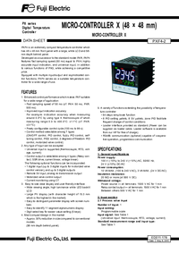 Thumbnail of document Data Sheet - PXF4 Temperature Controller